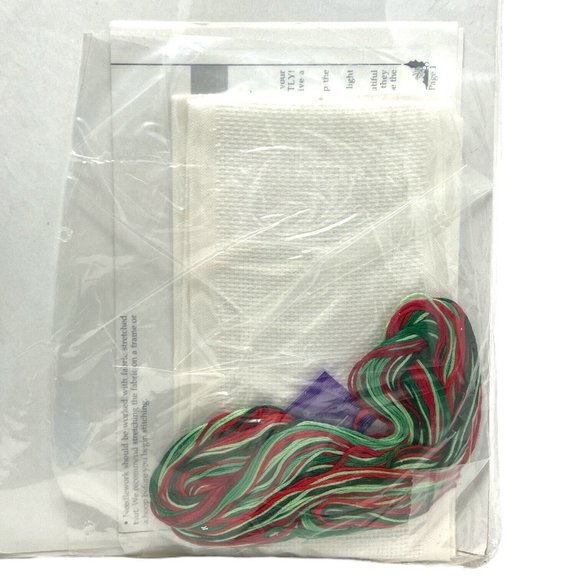 Bucilla Christmas Counted Cross Stitch Deck the Walls Holiday Bow Kit 83652 NEW - Picture 3 of 3